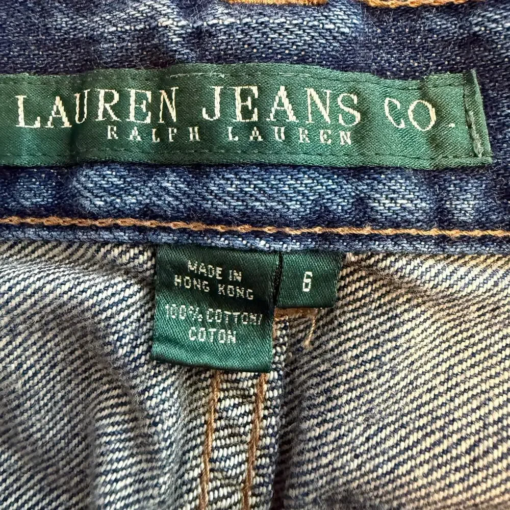 Vintage Women's Lauren Jeans Co. Ralph Lauren Floral Print Jeans‎ Size 6